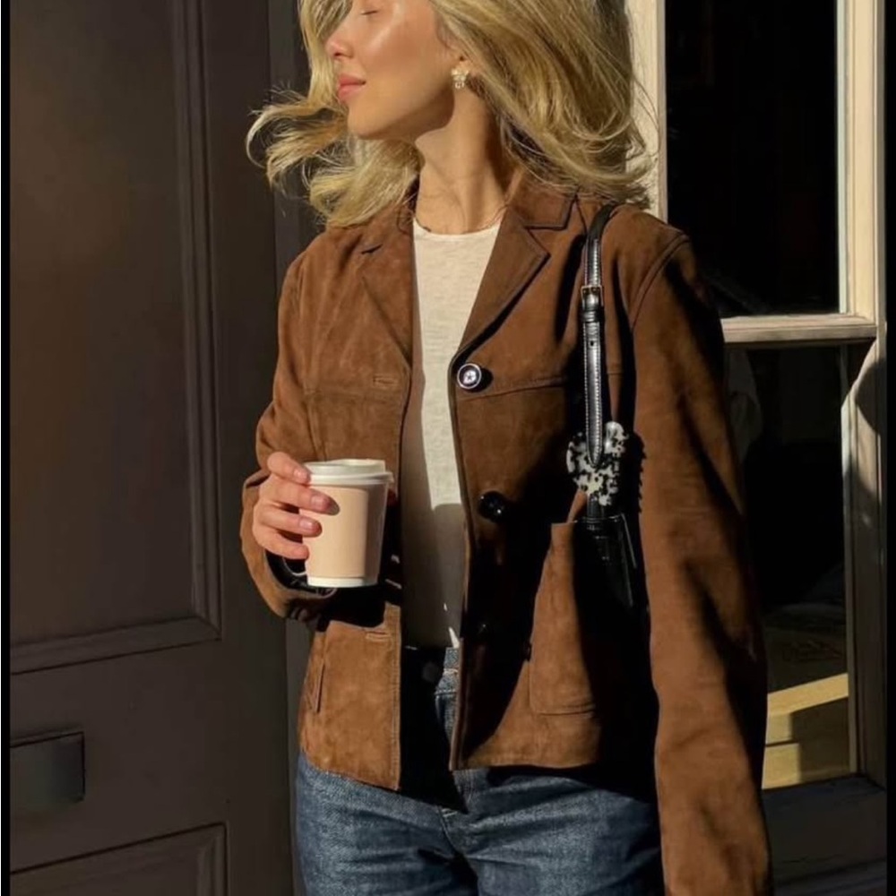 Brown Suede Women's Jacket